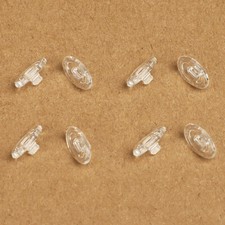 4 Pairs Clear Replacement Nose Pads Piece for Oakley Big Square Wire Sunglasses