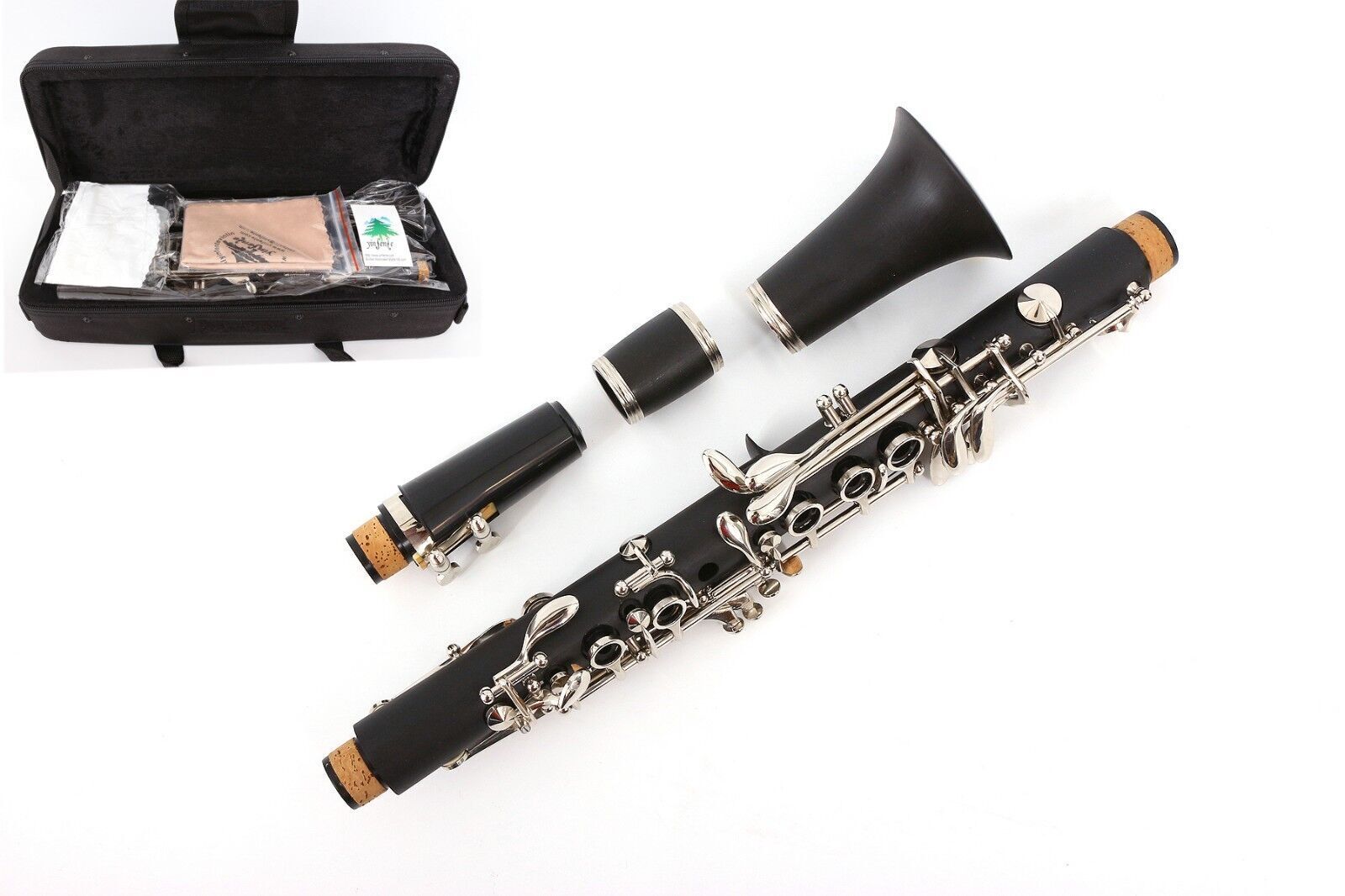 Eb Key E flat Clarinet Ebonite Body Professional Clarinet Good Sound with Case