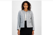 Chic collarless blazer from Kasper NWT