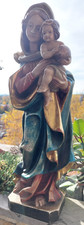 August Goller-St. Ulrich, Original Grödner Holzschnitzerei, Madonna/Maria m.Kind