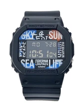 CASIO◆Quartz watch_G-SHOCK/Digital/Rubber/BLK/BLK//