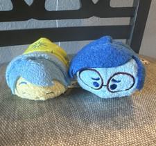 Disney Tsum Tsum Inside Out Joy  Sadness Mini Plush Set 2015 MPN 6008