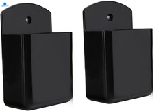 Pack of 2 Self Adhesive TV Air Conditioner Remote Control Holder Wall Black