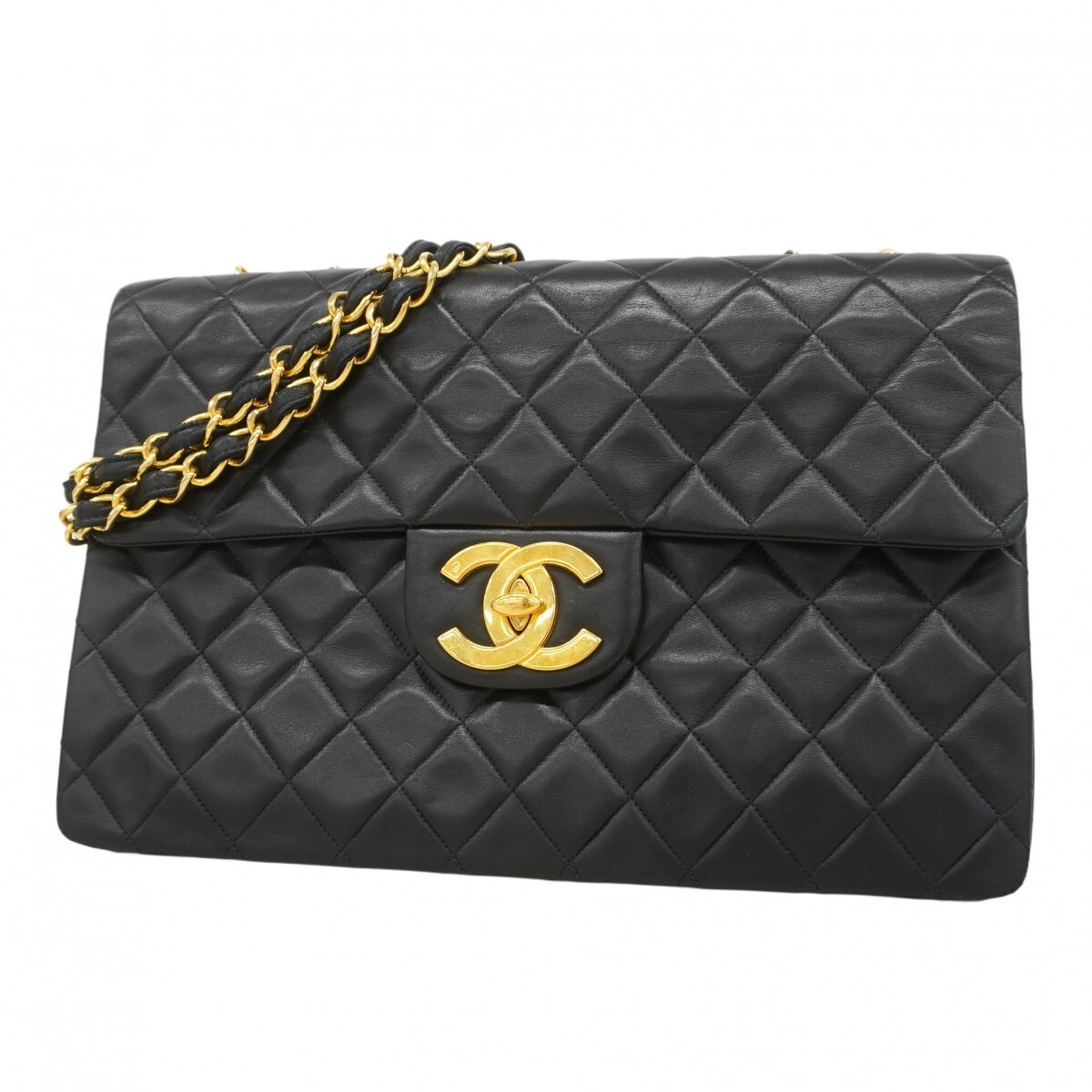 Chanel Lambskin Matelasse Shoulder Bag with Chain Strap 334821  