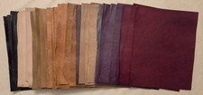 3 lbs Sizes Vary Top Grain Leather Scrap Pieces 2-5 oz Pre Cut