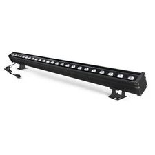  LED Wall Washer Light 24W 39.4 Inches Lighting Bar in Black IP65 5000K Black
