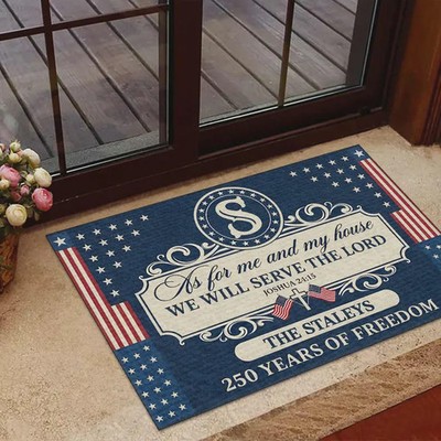 As For Me And My House We Will Serve The Doormat Christian Faith Home