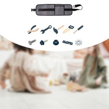 Kids Tool Set for Boys Repairman Costume Wooden Pretend Play Set Role Play Toys