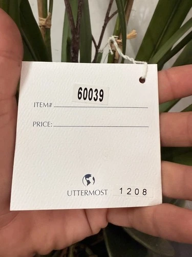 Uttermost Hand-Painted Garden of Moth Orchid Planter, Natural Brown Dish # 60039 - Picture 4 of 9