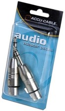 American DJ AXLRC3PMQF Female 3 Pin Xlr To Male 1/4 Adapter Brand New Audio Plug