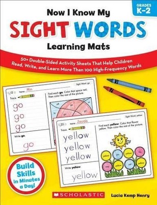 Lucia Kemp Henr Now I Know My Sight Words Learning Mat (Taschenbuch) (US IMPORT)