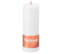 Bolsius Kerze Stumpenkerze Rustik Shine 190X68 Mm Weiß Neu Ovp