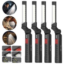 COB Floodlight Work Light Bar USB Rechargeable White/Red Lamp w/ Matnetic & Hook