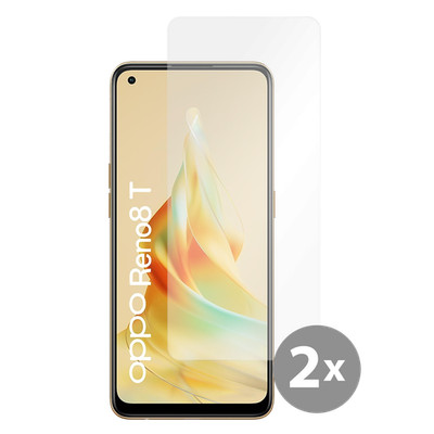 Panzerfolie Schutzglas OPPO Reno8 T 4G Displayschutz - Cazy - Transparant