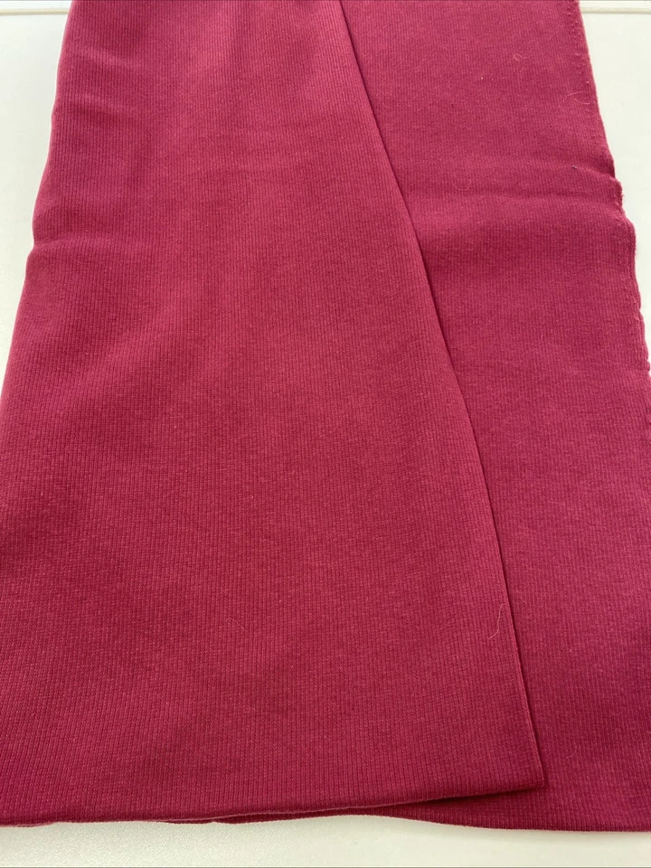 Fabric Piece Stretch Knit Cranberry 3 Yds 45 In Wide Vintage Material Clothing - Image 2 of 2