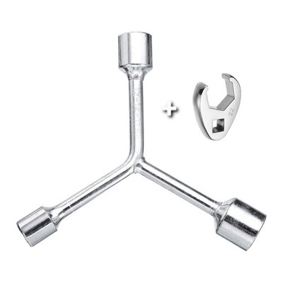 Y-Form 3 Wege Steckschlüssel + 3/8'' Antrieb Hahnenfuß 22mm Schraubenschlüssel Mechanik Y 12/14/17mm