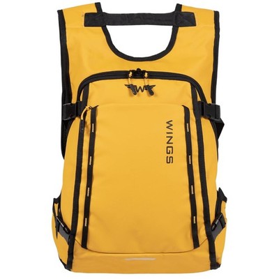 WINGS ROOK Rucksack 18L   wasserdicht, Laptopfach, Brustgurt, Reise Backpack