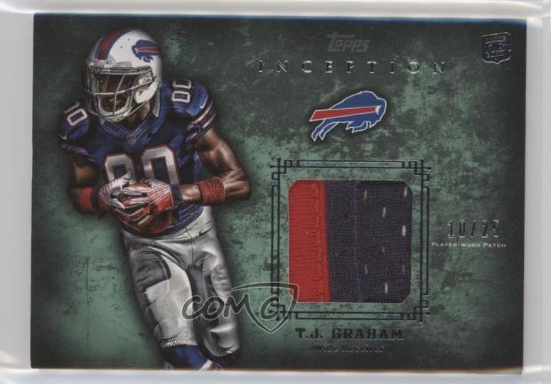 2012 Topps Inception Rookie Relics Green 10/25 TJ Graham #RP-TG Patch RC 0ei4