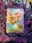 Pokemon Eevee. Pokemon Pocket TCG Card. FAN ART Pokemon Card. Textured. CUSTOM