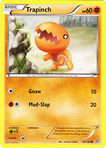 Trapinch - 82/160 - Common - Lightly Played