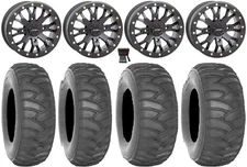 System 3 SB-4 15" Wheels Bk 33" SS360 Tires Textron Wildcat XX