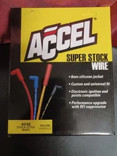Accel 4048 8mm Ignition Spark Plug Wire Set 1972-1988 Chevrolet SBC 262-454 V8