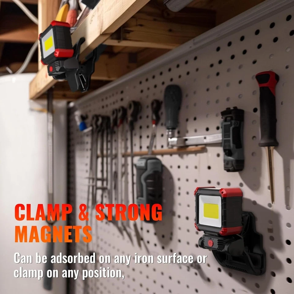 Rechargeable LED Work Light, 2-Pack 2100LM COB - Image 4 of 4