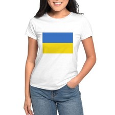 CafePress Ukraine Flag T Shirt Women's T-Shirt 905528045
