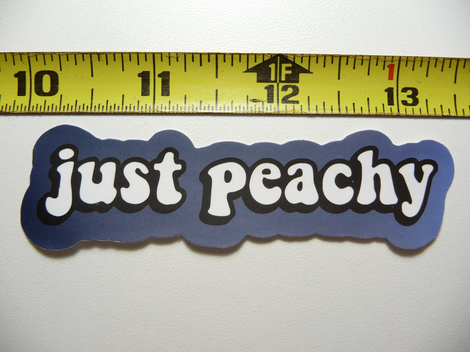 JUST PEACHY Motivational Sticker for Positive Attitude & Kindness