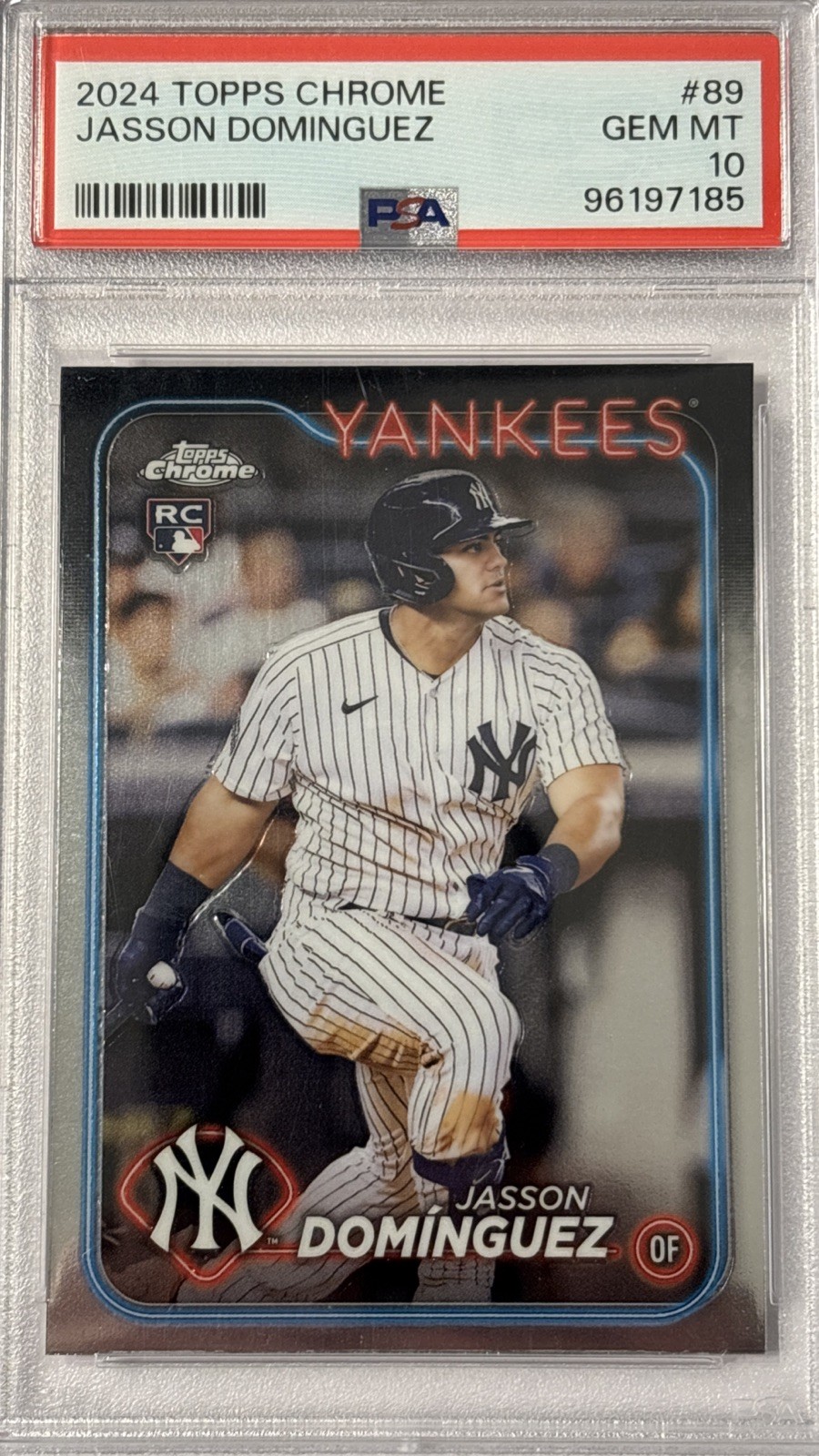 2024 Topps Chrome Jasson Dominguez Rookie #89 PSA 10
