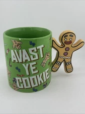 Silver Buffalo Shrek Ginger bread Man Handle Avast Ye Cookie Coffee/Tea Mug