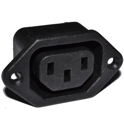 IEC C13 10A 250V Panel Chasis Montaje Soporte Soldador Terminación Adaptador [ - Imagen 1 de 4