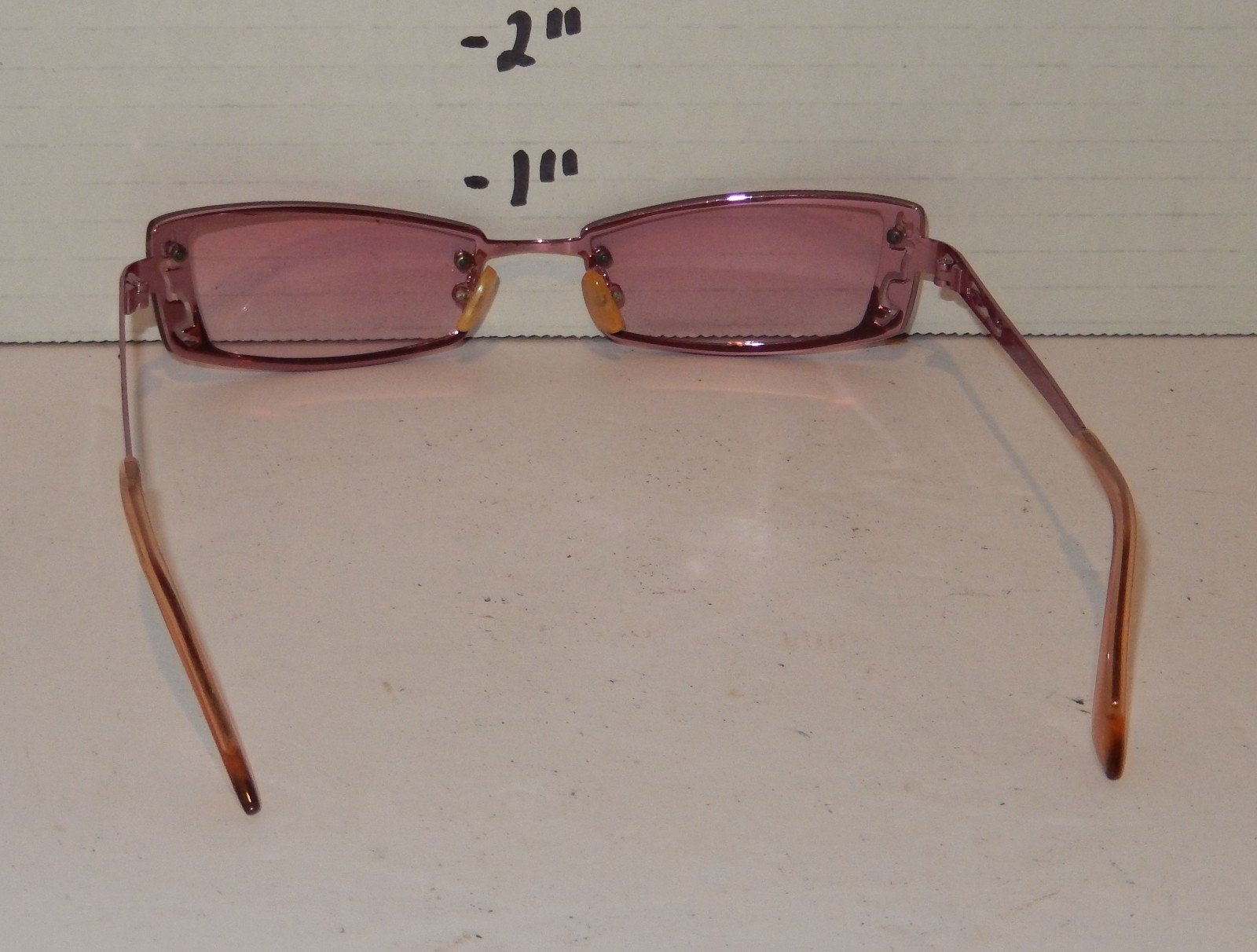 SSPAIR Women’s Pink Rimless Rectangular Sunglasse… - image 4