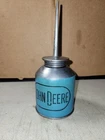 Vintage John Deere Oil can  Pump Oiler Advertising  Geneseo Ill.