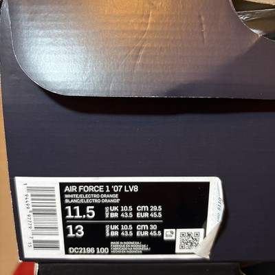 Nike Air Force 1 07 LV8 Be Kind Men's Low Sneakers Shoes Size 11.5 DC2196-100