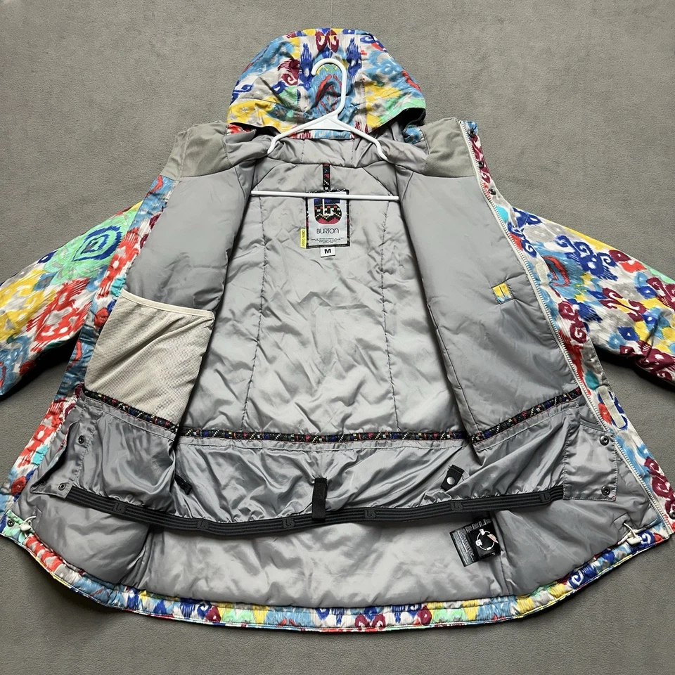 Burton Snowboard Jacket Womens Medium Radiant Kazbah Insulated Hooded Dryride - Image 3 of 4