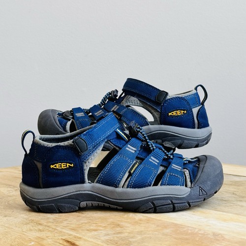 KEEN Newport H2 Kids Sandals Blue Waterproof Hiking Hybrid Shoes Youth Size 2
