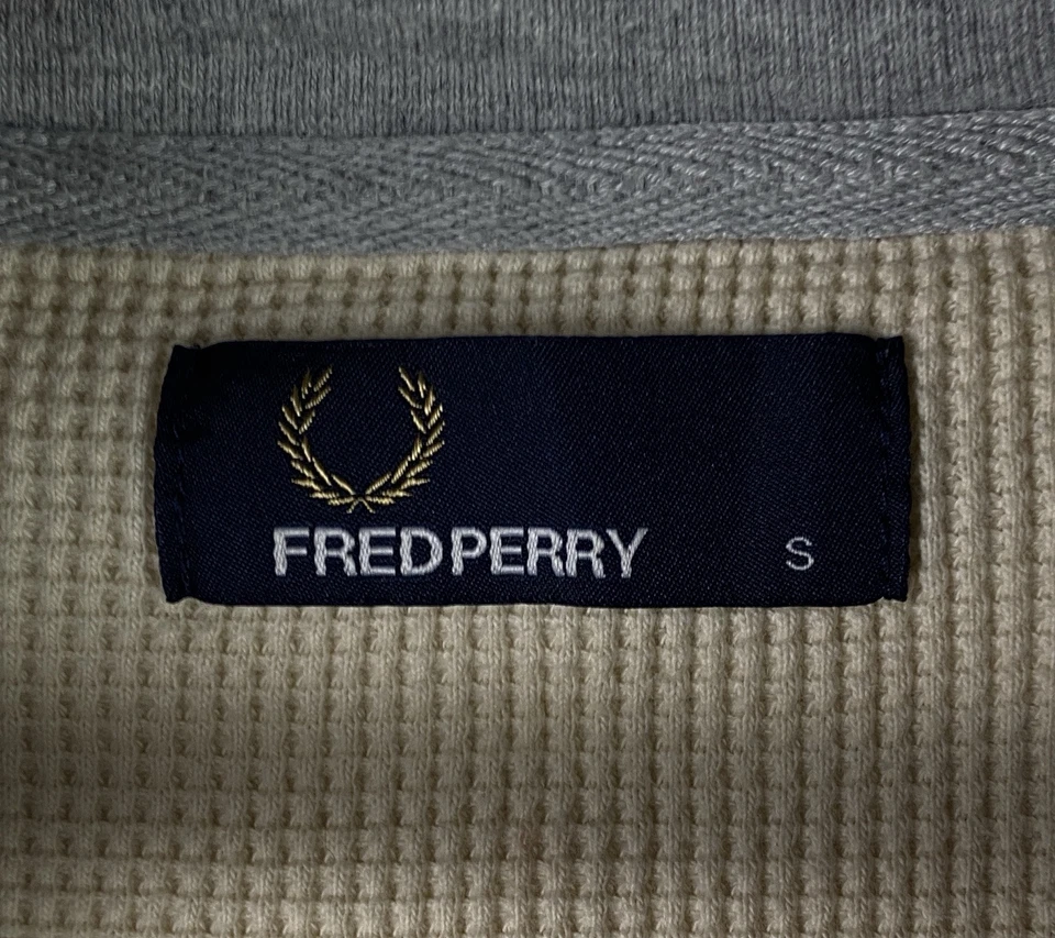 Sudadera con capucha Fred Perry vintage con cremallera para hombre de lujo Y2K clásica talla S Foto 4 de 4