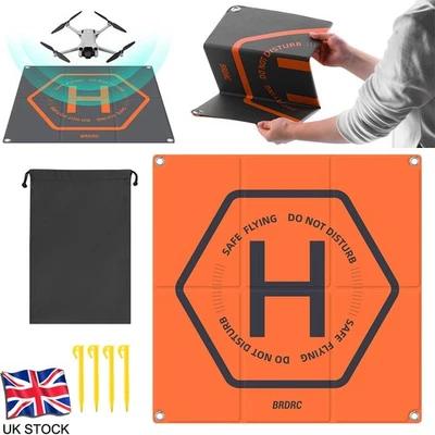 50cm Drone Day Night Landing Pad Launch Helipad For DJI Mavic Mini Air Series