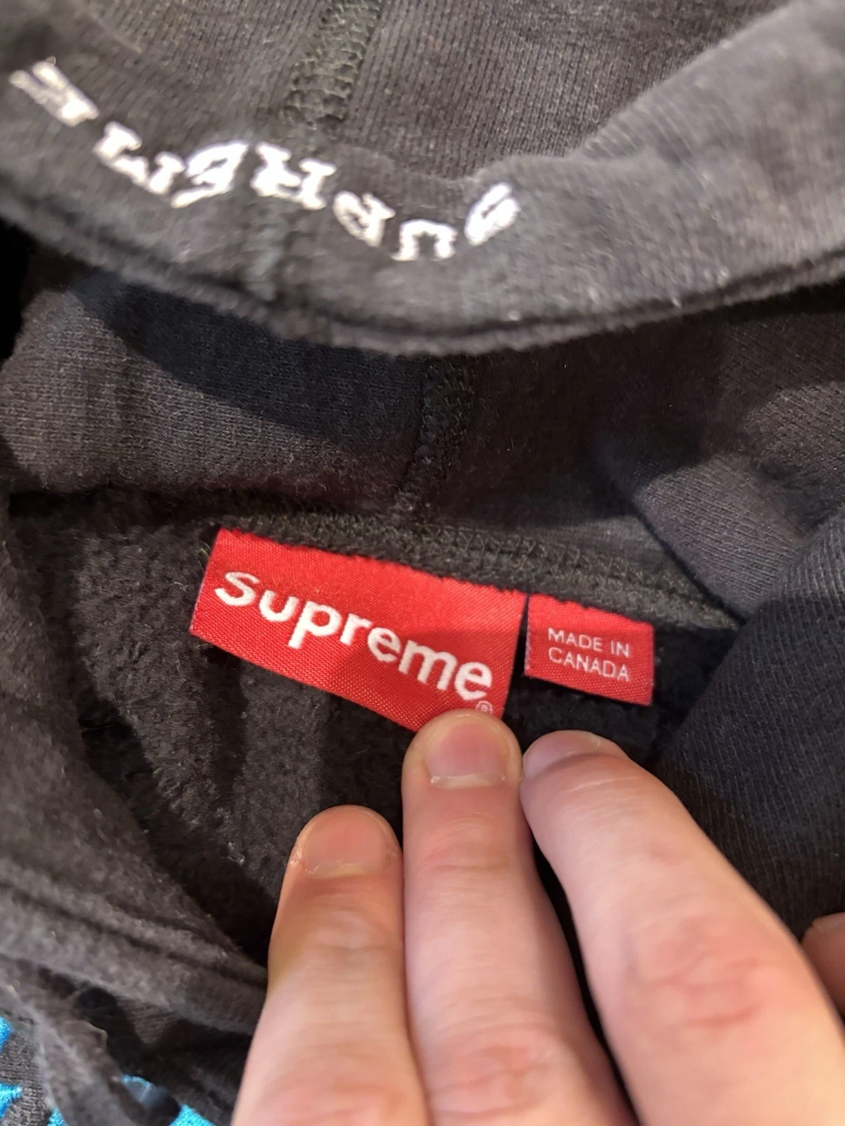 Felpa con cappuccio Supreme Playboy (SS17) NERA Taglia: Large Usata