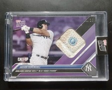 2023 Topps Now Jasson Dominguez Purple Game Used Base Patch #1/25 Yankees 