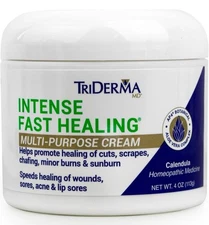 TriDerma Sensitive Skin Healing Moisturizer Non-Greasy Light-Weight Formula 4 oz