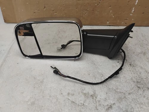 OEM DRIVER SIDE TOW MIRROR 2012 RAM 1/2/3500 CHROME 68143807AF MAIN *FOR PARTS*