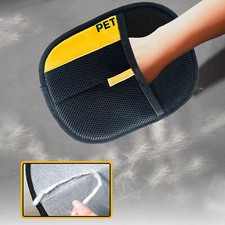Electrostatic Pet Hair Removal Gloves Brush Double-sided Pet Grooming Gloves NEW