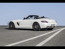Cars static sls amg mercedes benz Desk Mat Stitched