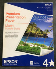 Epson 8.5" x 11" Matte Premium Printing Paper, 50 sheets new