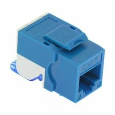 Cat6 RJ45 8P8C Network Ethernet Keystone Jack Insert Punch Down Tool Less Blue
