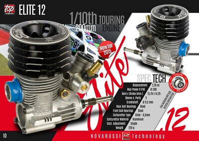 Novarossi Elite.12 Touring racing Turbo 2.1cc nitro engine