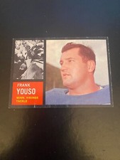 1962 TOPPS FOOTBALL #96 FRANK YOUSO!! (N) $1 SHIPPING!!