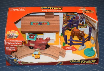 Fisher-Price GEO TRAX Rope n Ride Ranch The Oldest Team Meet Old